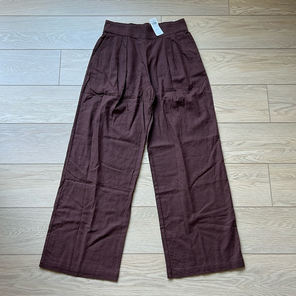 Linen Brown Women's Pants